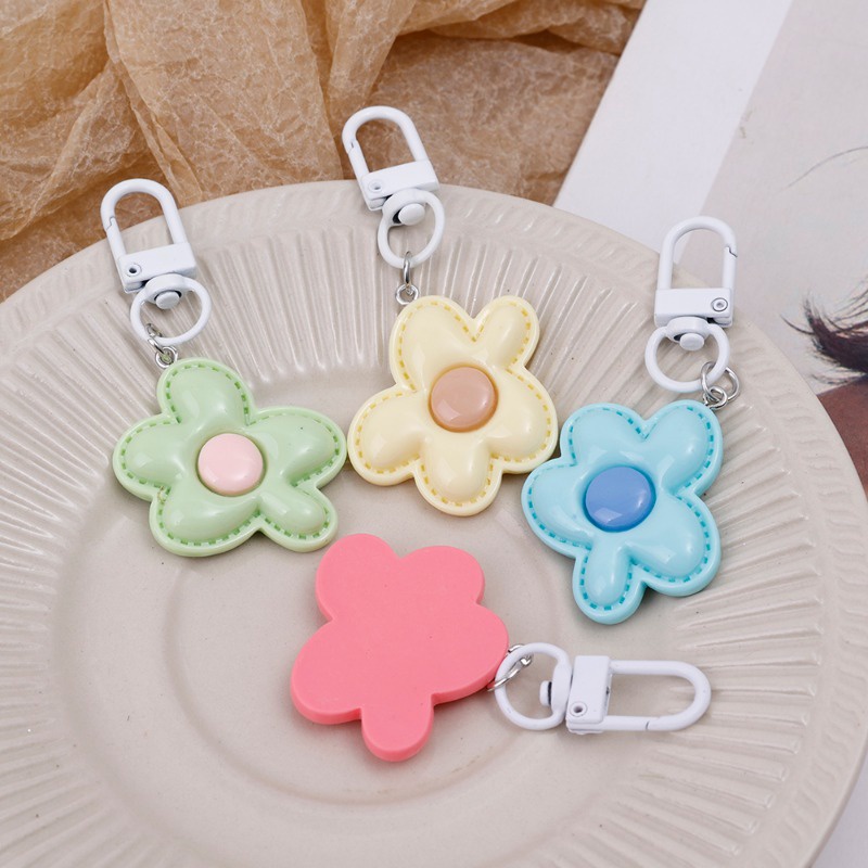 Móc Chìa Khóa Hình Bông Hoa Màu Kẹo Ngọt Ngào Xinh Xắn charms