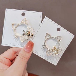 Cửa Hàng Lựa Chọn#发夹猫咪可爱少女日系发饰2022年新款女头饰侧边珍珠夹子发卡小9. 19n