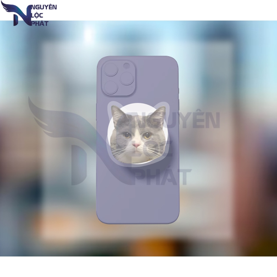 POPSOCKET Giá đỡ điện thoại HÌNH CHÓ - MÈO chibi dễ thương nlpshop