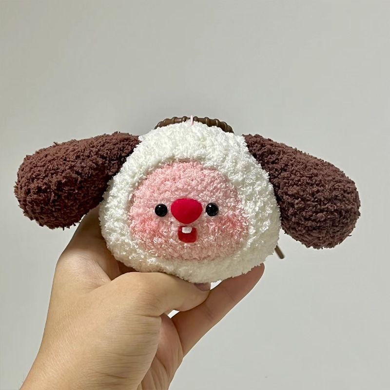 Loopy Đồ Chơi Thú Nhồi Bông Màu Hồng Dễ Thương  Móc Khóa Thủ Công diy