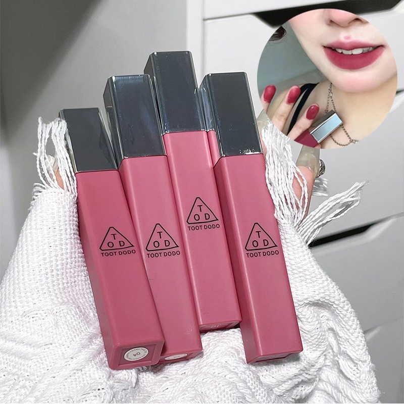 Toot dodo Son Kem Lì Chống Nước Lâu Phai Mượt Như Nhung Thiết Kế Ống Vuông Thời Trang