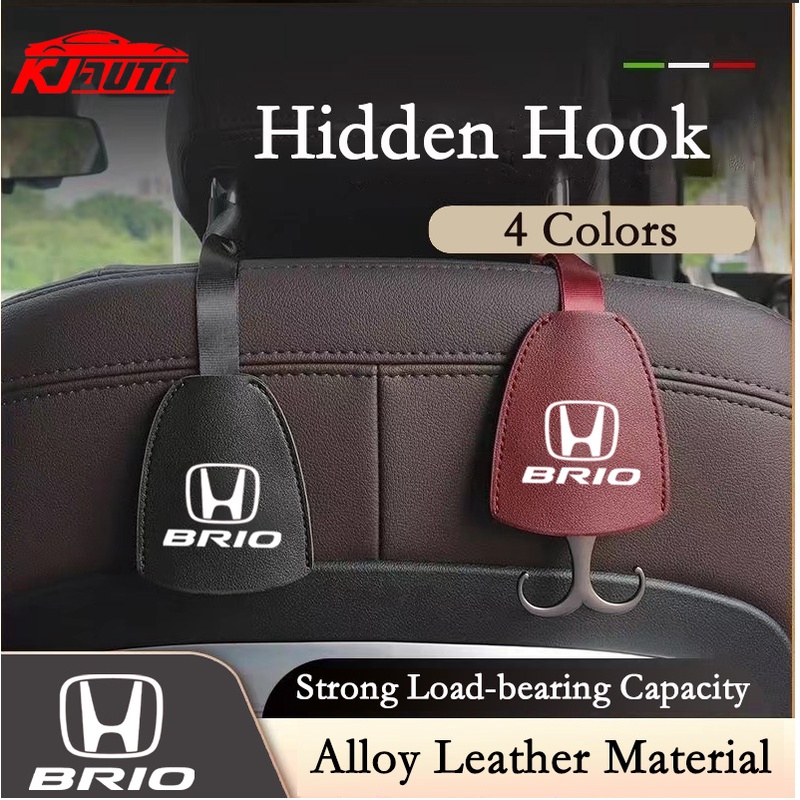 1 Móc Treo Túi Đựng Đồ Bằng Da Ẩn Gắn Ghế Sau Xe Hơi honda city Covci fit jazz hrv brv crv Wrx brio accord lead Mobil type r s