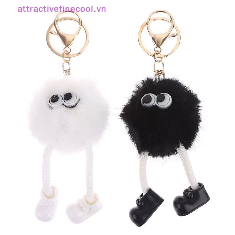 Acvn Móc Khóa Bóng Lông Xù Nhỏ Dễ Thương Trang Trí Ba Lô / Ô Tô Bán Chạy