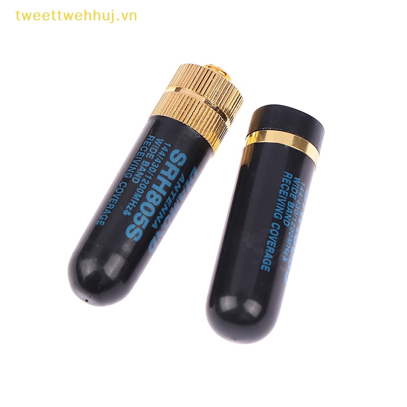 Ăng Ten Băng Tần Kép tweehuj sma-m / sma-f uhf + vhf srh805s walkie Cho baofeng / yaesu vn