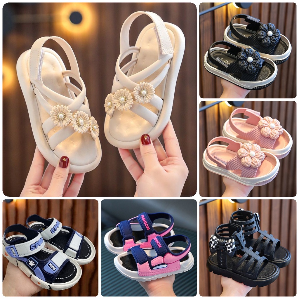 Xăng đan Thể Thao Đế Mềm Thoải Mái Phong Cách Hàn Quốc Cho Bé