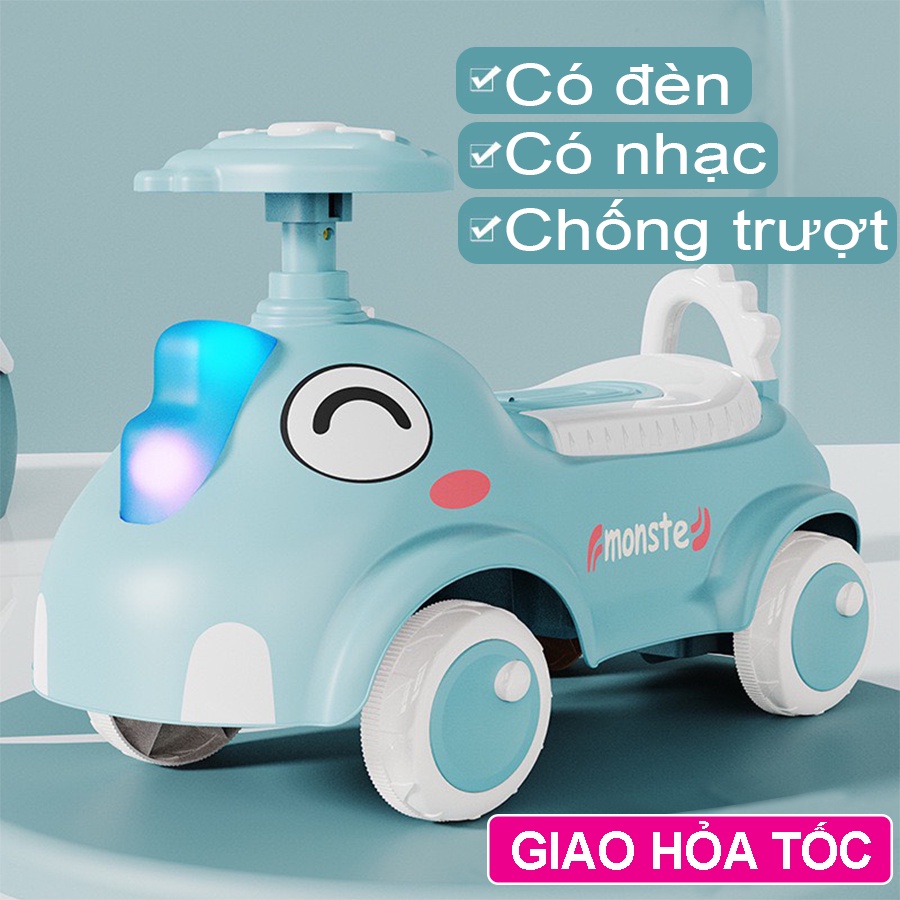 Xe lắc chòi chân cho bé, xe chòi chân cho bé Có ĐÈN NHẠC,cho bé từ 1-5 tuổi, Obama Baby