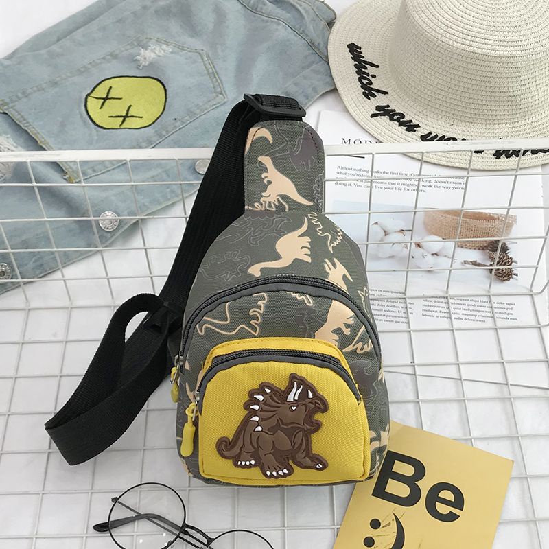 Túi Đeo Chéo Ngực Nhỏ Hình Khủng Long Thời Trang Cho Bé Trai