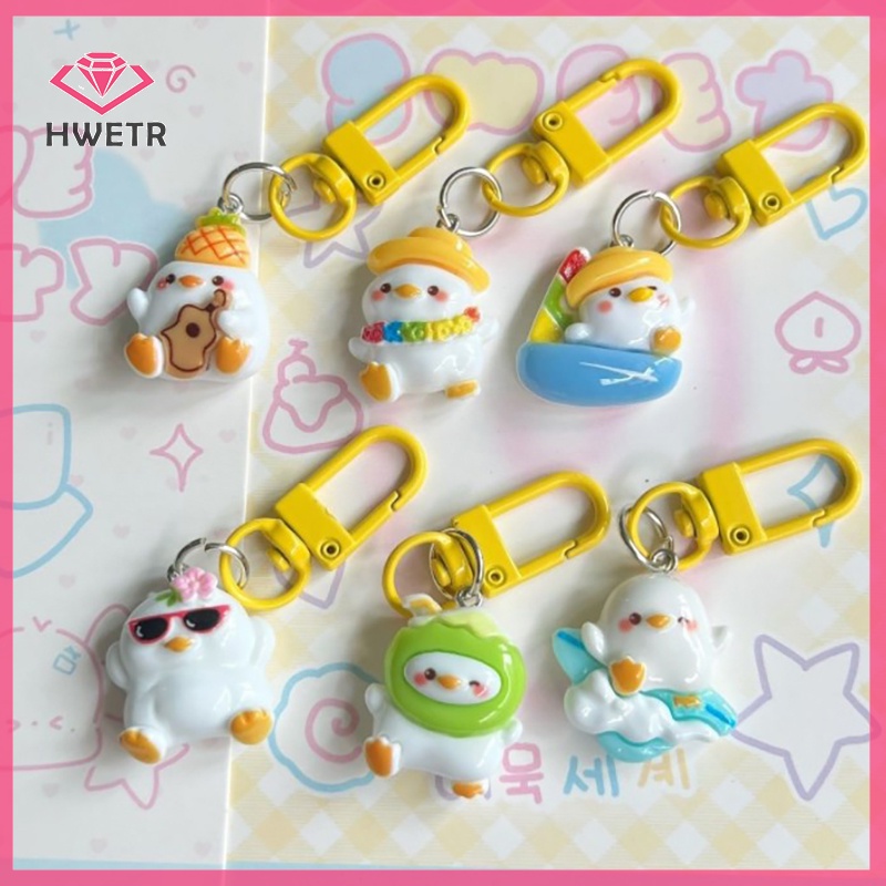 Móc Chìa Khóa Hình Vịt Xinh Xắn Dễ Thương Mới
