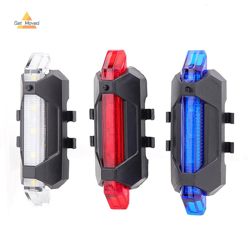 Đèn led Cảnh Báo An Toàn Chống Thấm Nước Sạc usb Cho Xe Đạp Mới