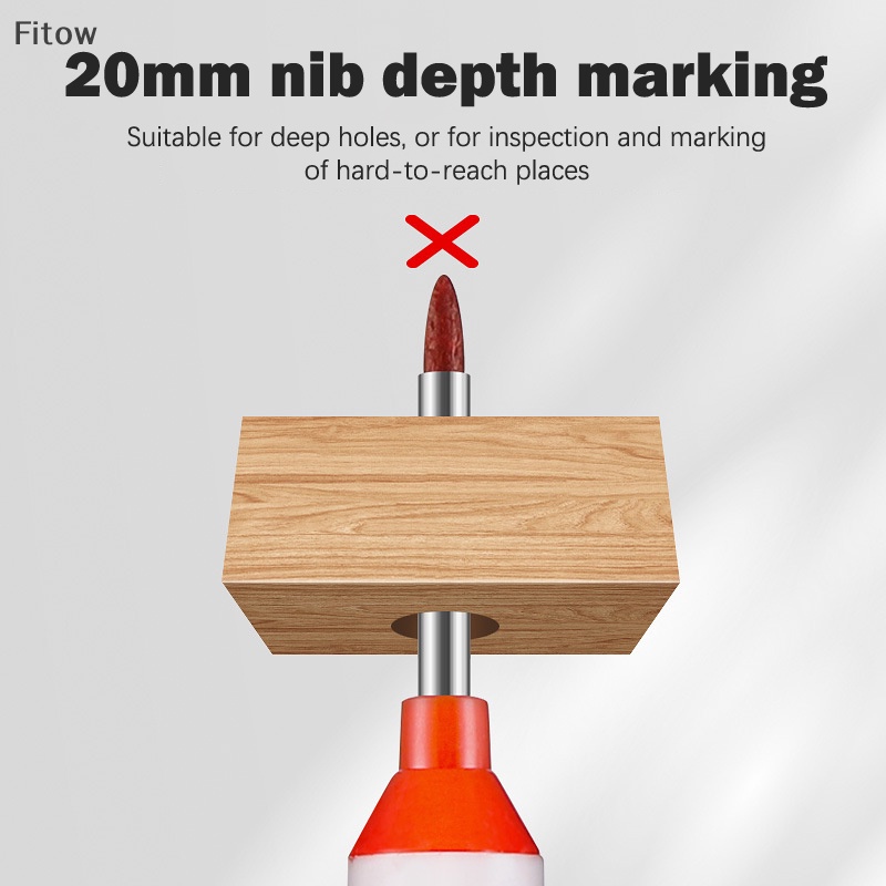 Bút Đánh Dấu Hai Đầu Lỗ Sâu Bằng Kim Loại 20mm Dành Cho Làm Gỗ / Phòng Tắm