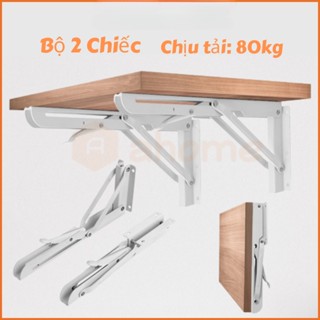 Bản Lề Gập Thông Minh INOX, Giá Ke đỡ Bàn Gấp Gọn Treo Tường