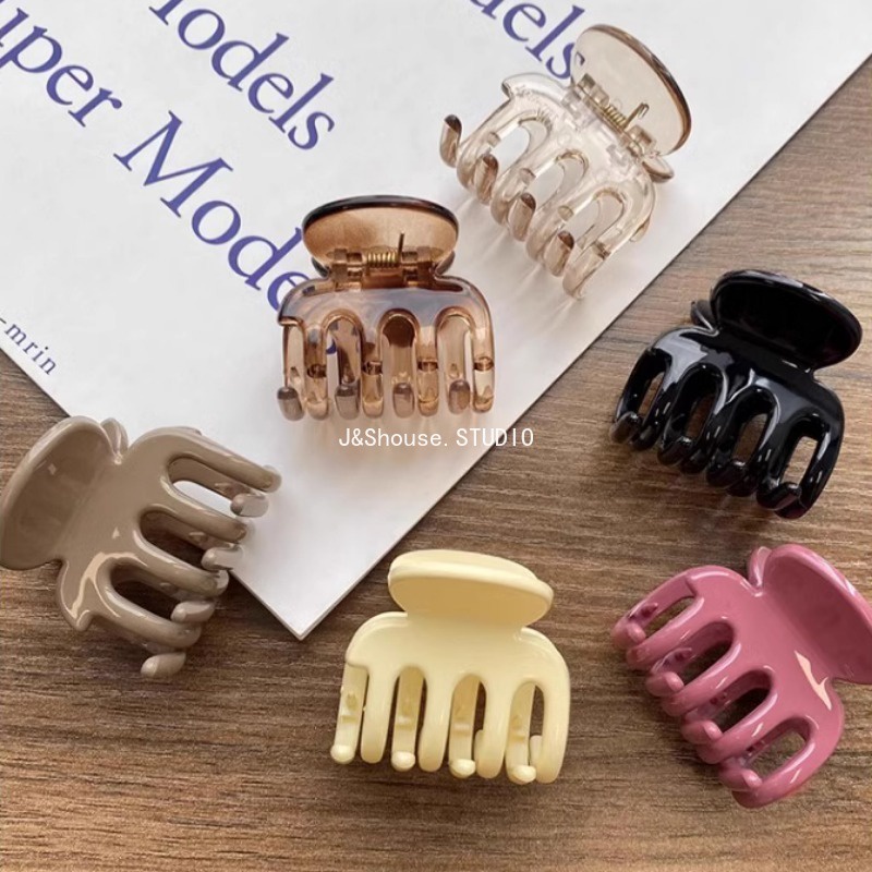 Kẹp Tóc Càng Cua Bằng acrylic Màu Sắc Tươi Sáng Phong Cách Hàn Quốc kf689 Dành Cho Bạn Nữ