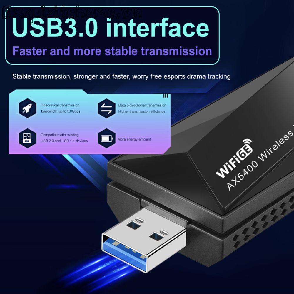 Usb wifi 6e usb 3.0 2.4g 5g 6g Chất Lượng Cao tri-band
