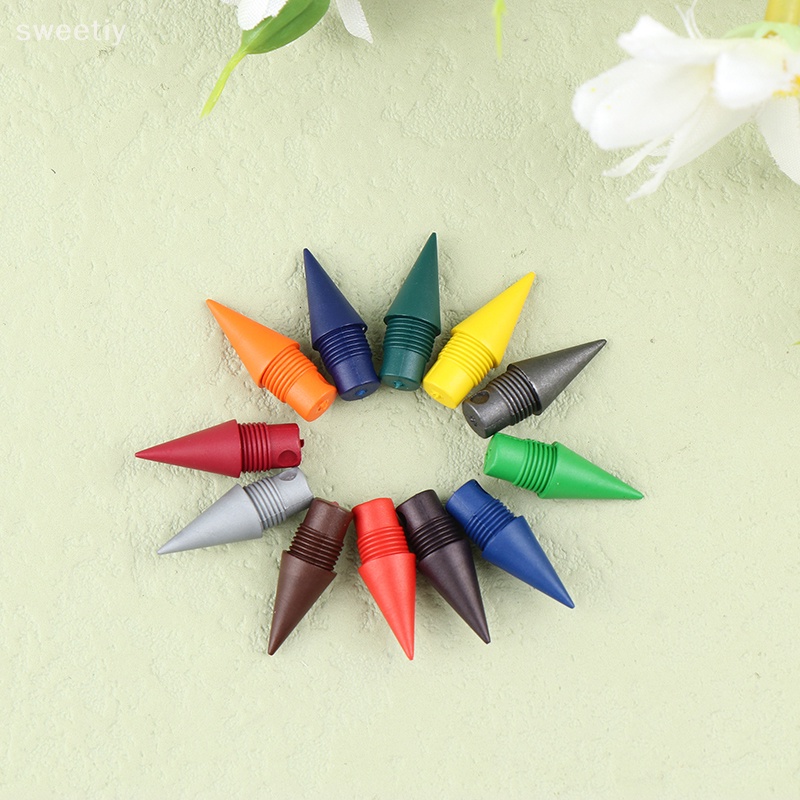 Set 10 Đầu Bút Chì 2b 12 Màu Dễ Thương Mới