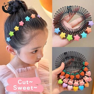 Kẹp tóc mái giả màu kẹo ngọt thời trang dễ thương cho bé gái