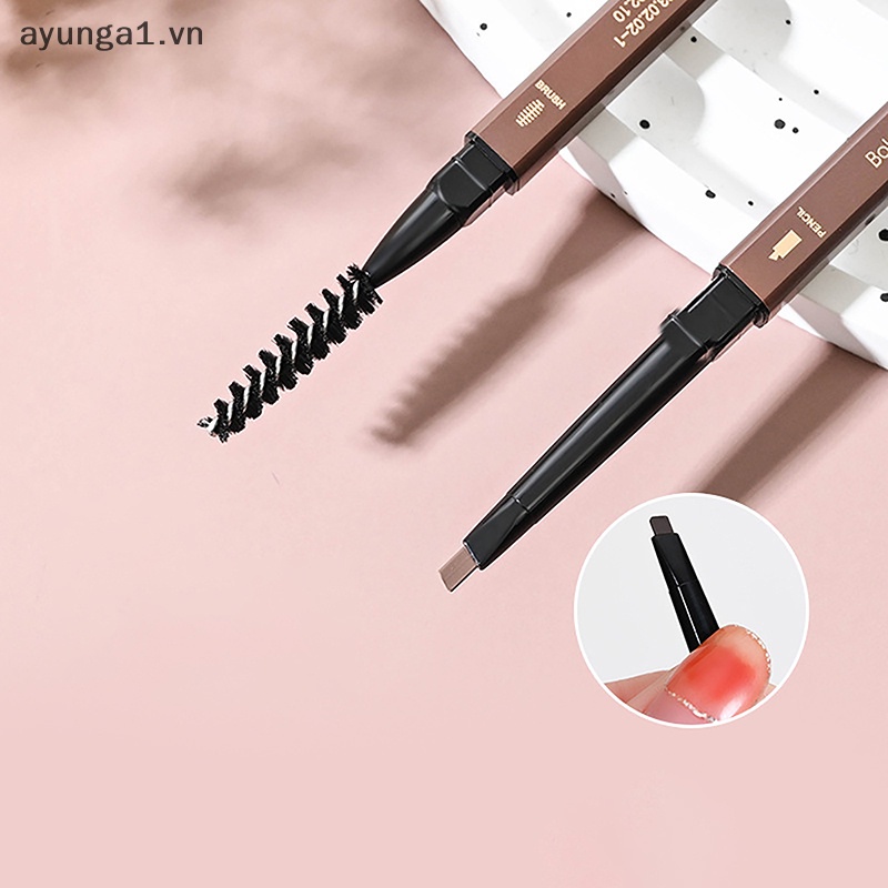 Bút Kẻ Lông Mày Kiêm mascara Hai Đầu lasg Chống Thấm Nước 5 Màu Tùy Chọn Trang Điểm Làm Đẹp Cho Nữ