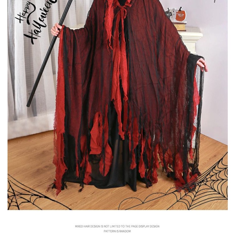 Áo Choàng Hóa Trang halloween Nhân Vật Bộ Xương Quỷ Kinh Dị