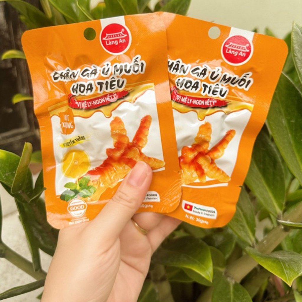 Chân gà rút xương ủ muối hoa tiêu Làng An vị cay nhẹ nhàng, hương vị dễ ăn ANOZA