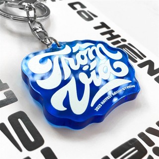 [TVHiep.Lettering] Móc khoá - Trộm Vía (xanh trắng/ đỏ trắng/ đỏ vàng)