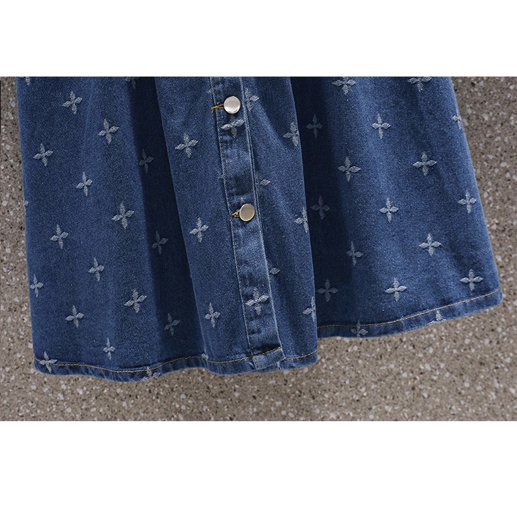 🌸Hàng Order🌸Váy Đầm Bigsize Jean Hoạ Tiết Tay Bồng Kiểu Cách Dáng Xoè Trẻ Trung Nữ Tính🌸 Hàng Quảng Châu