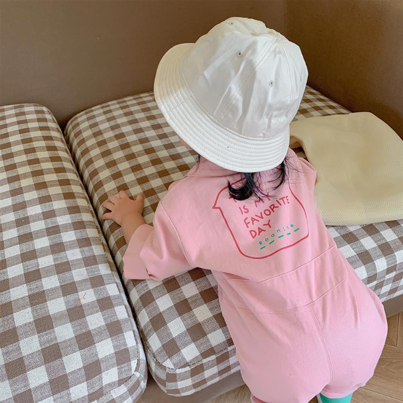 Bộ Đồ Liền Dài Tay Thời Trang Xuân Thu Cho Trẻ Em Gái