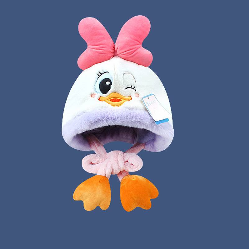 Disney Mũ Lông Xù Dày Dặn Ấm Áp Hình mickey minnie donald daisy Đáng Yêu