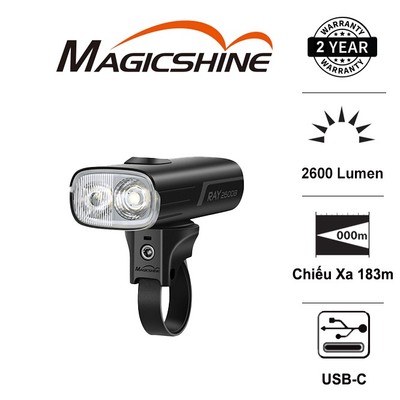 Đèn xe đạp MAGICSHINE RAY 2600B sáng 2600 lumen pin 6700mAH công tắc remote không dây