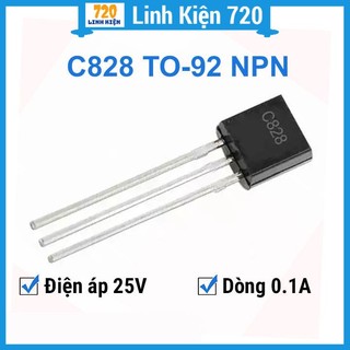 Bộ 10 c828 to-92 transistor npn điện áp 25v 0.1a