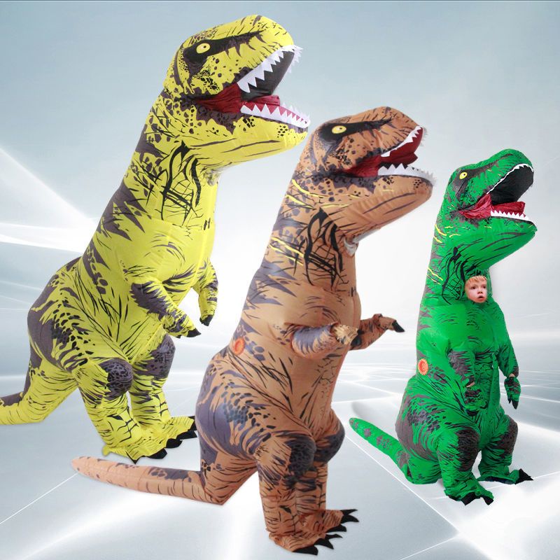 Tyrannosaurus Bộ Đồ Hóa Trang halloween Bơm Hơi Hình Khủng Long Vui Nhộn Cho Người Lớn Và Trẻ Em
