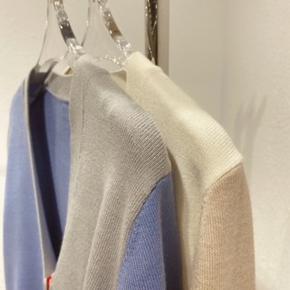Tom Brown spring and autumn knitted new color contrast outer cardigan