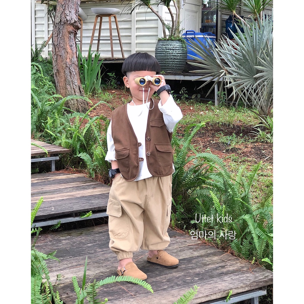 QUẦN KAKI BO CHÂN PHONG CÁCH HÀN QUỐC CHO BÉ GÁI VÀ BÉ TRAI 23001