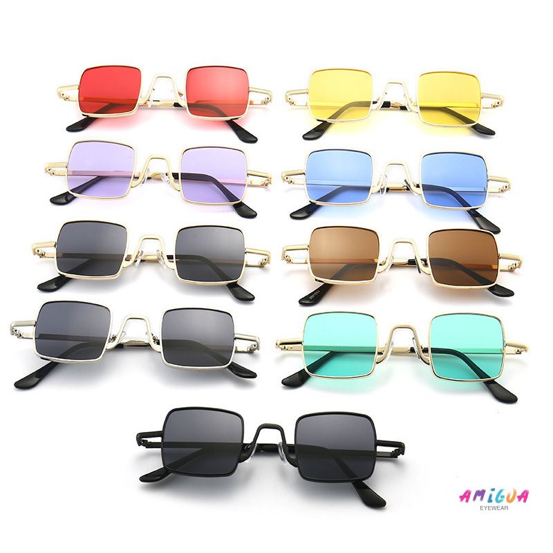 Kính Mát Gọng Vuông Phong Cách retro Thời Trang