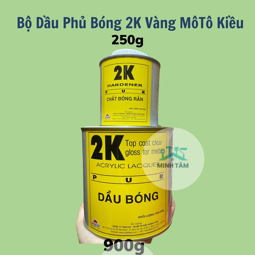 Dầu Phủ Bóng 2K Vàng MôTô Kiều - Dầu Phủ Bóng xe máy- ôtô môtô Cao Cấp