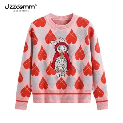 Áo Sweater Dệt Kim Chui Đầu Thêu Hình Thỏ Judy eslite / jzzdemm Thời Trang Mùa Thu Cho Nữ