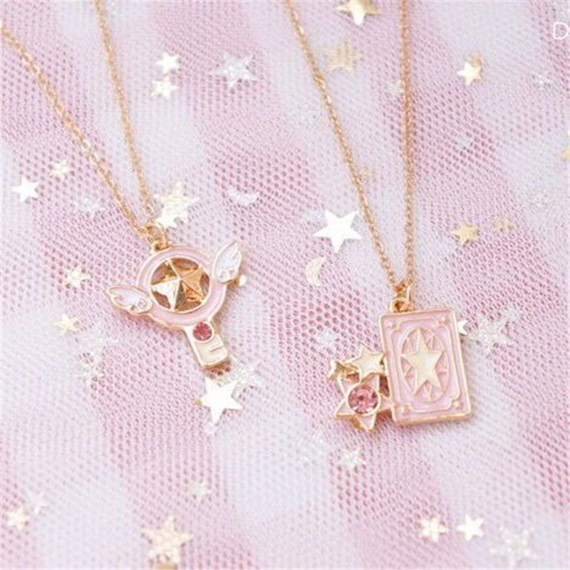 Ullo Dây Chuyền Mặt Thẻ Bài sakura Phong Cách Nhật Bản Xinh Xắn