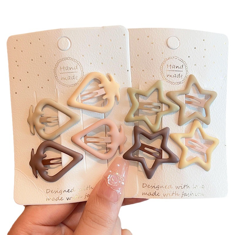 Kẹp Tóc bb Hình Ngôi Sao / Trái Tim Dễ Thương Xinh Xắn 2023