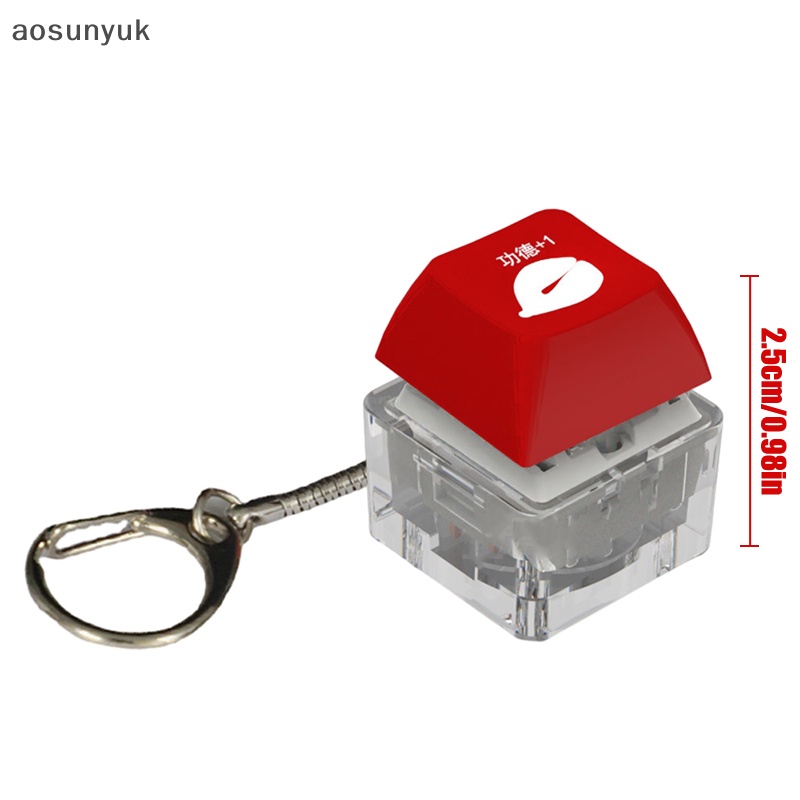 Aosunyuk merit + 1 muyu deion Vòng cổ Đèn led Mặt Nút Bàn Phím Cơ Giảm Căng Thẳng