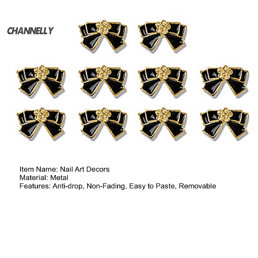 Channel Set 10 Phụ Kiện Trang Trí Cửa Hàng An Toàn Màu Trắng Đen Sáng Bóng Dễ Dán