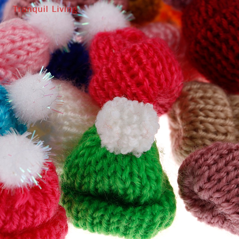 Set 10 Mũ Len Pha Trộn Thủ Công mini 3.5cm M I