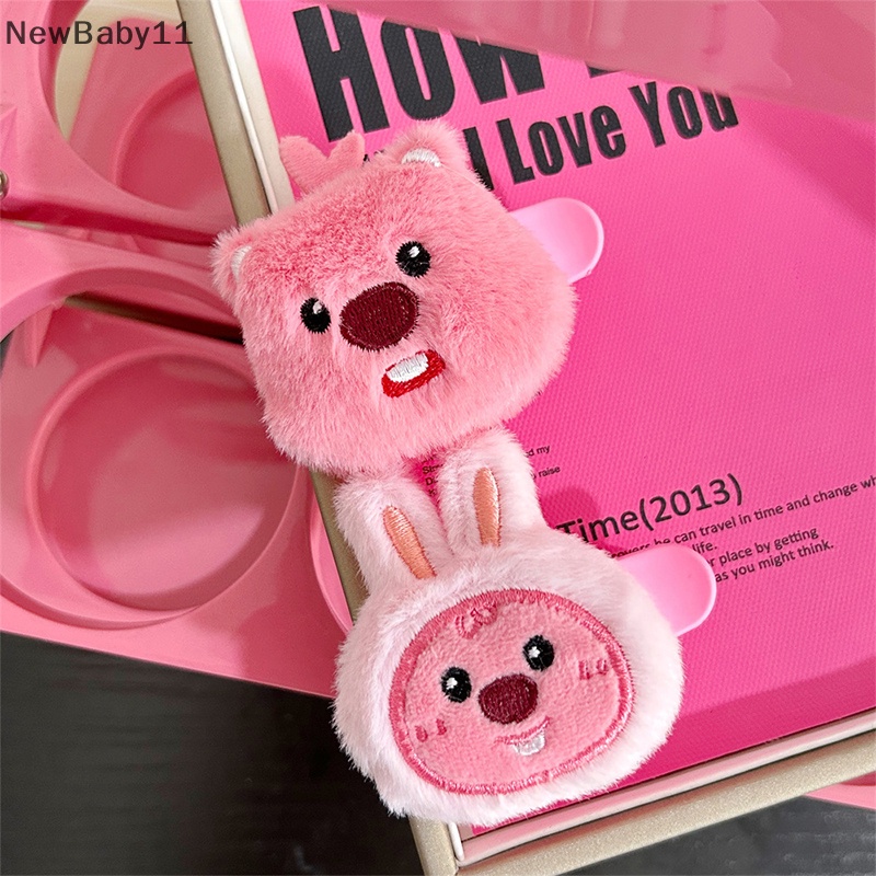 Newbaby Kẹp Tóc Mái Cắt Hình Trái Tim Hoạt Hình Màu Hồng Dễ Thương Dành Cho Nữ Tuổi Teen / Bé Gái