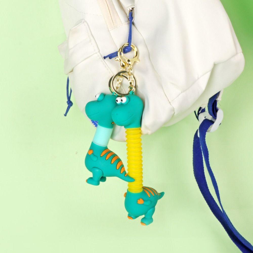 Shanhai Móc Khóa Khủng Long Thủy Thủ Mặt Trăng Bằng Silicon Thu Gọn Được