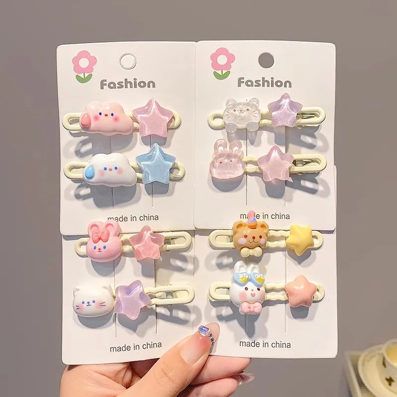 Dễ Thương Kẹp Tóc Hình Ngôi Sao Thỏ Nhỏ Xinh Xắn Cho Nữ