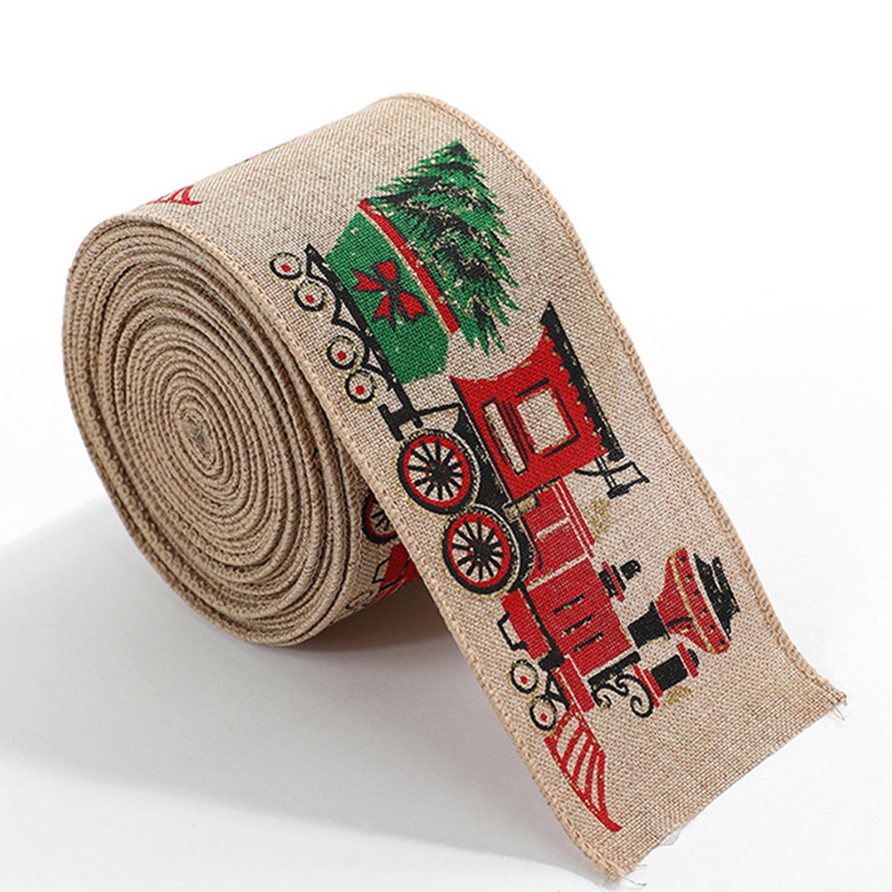 Giả Vải Lanh Bảo Vệ Môi Trường Lành Mạnh Ruy Băng Trang Trí Giáng Sinh Xe Ô Tô Hoa Giáng Sinh Nơ Ruy Băng Bông Tuyết Trang Trí Giáng Sinh