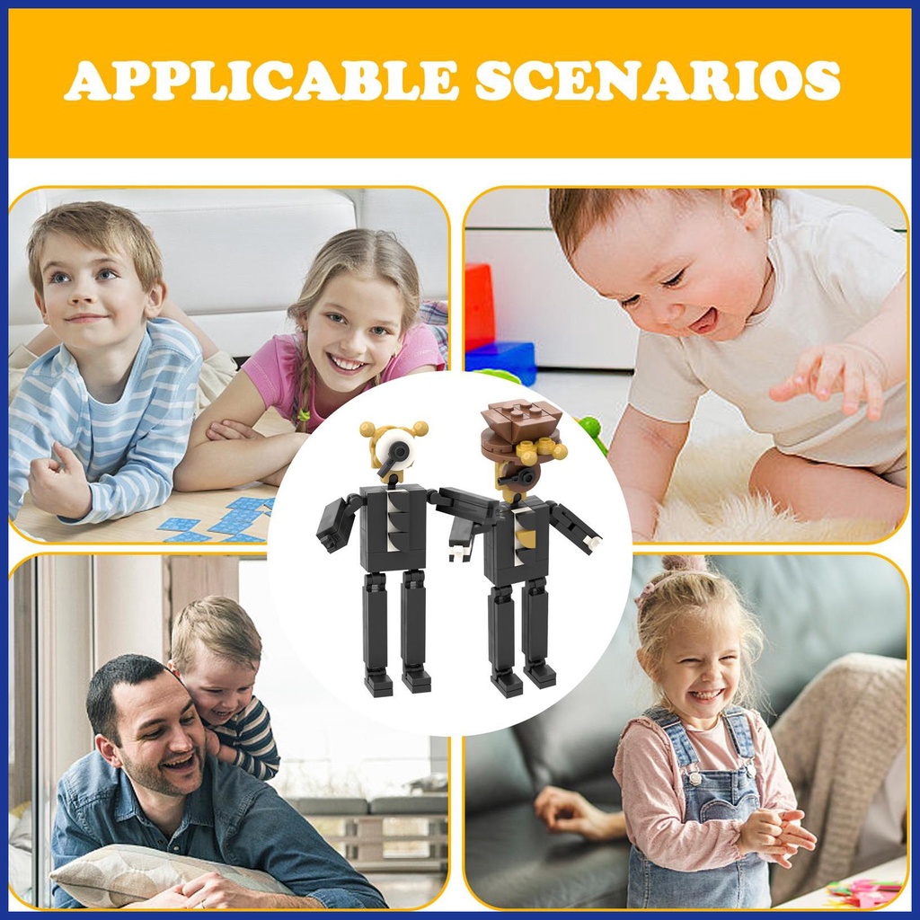 Skibidi Bộ Đồ Chơi Lắp Ráp Máy Ảnh Có Âm Thanh Và Máy Ảnh Độc Đáo Cho Bé