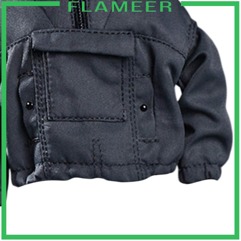 Thời Trang Áo Hoodie Tay Dài Có Khóa Kéo Tỉ Lệ 1: 12 Cho Mô Hình Người Lính 6 "