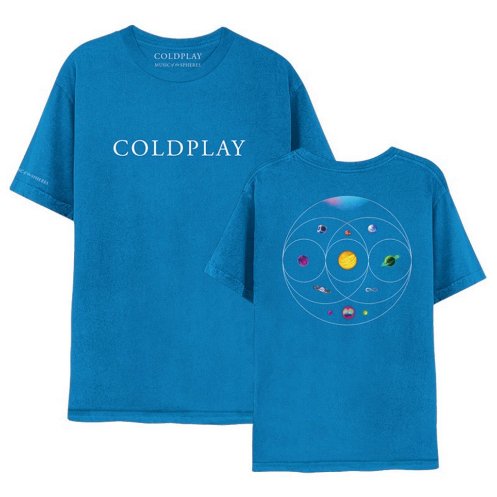 Áo Thun cotton Tay Ngắn In Hình kpop coldplay Thời Trang Mùa Hè Cho Nam Và Nữ
