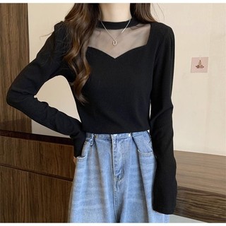 [45-100kg] Áo Thun Dài Tay Nữ plus size c12244