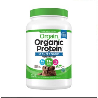 Bột đạm thực vật hữu cơ orgain organic protein 50 superfoods 1.2kg hương socola protein powder