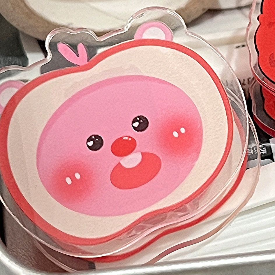 ♫ Kawaii Loopy Acrylic Clip Little Beaver Pp Clip Phim Hoạt Hình Dễ Thương Sáng Tạo Ghi Chú Clip Vẻ Đẹp Cao Ins Tập Tin Bài Thi Kẹp Giấy Đồ Dùng Học Sinh