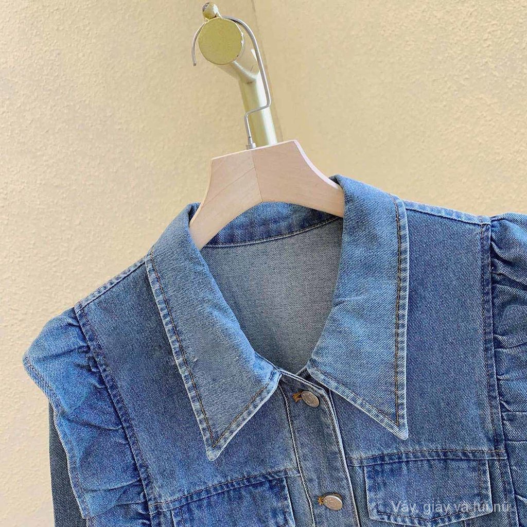 Áo Khoác denim Dáng Rộng Phong Cách retro Nhật Hàn Thời Trang Mùa Thu 2023